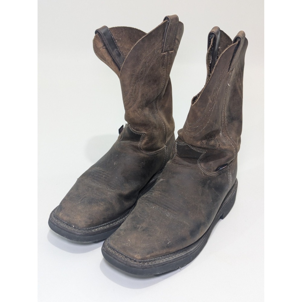 Justin Work Men's Tan Crazyhorse J-max Caliber Workboot, 10‎ EE
